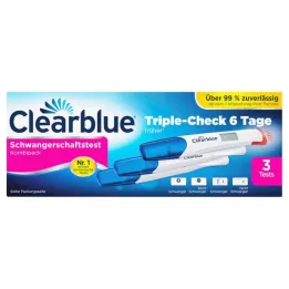 CLEARBLUE Graviditetstest TripleCheck ultratidlig, 3 stk