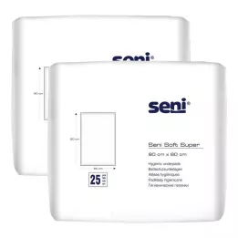 SENI Soft Super Bed Protector 60x90 cm, 2X25 stk