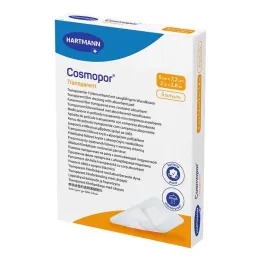 Cosmopor transparent filmbandage 5x7,2 cm steril, 5 stk