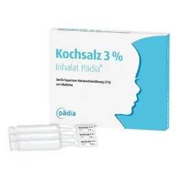 Bordsalt 3% inhalationsmiddel Pädia ampuller, 20 stk