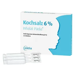 Bordsalt 6% inhalationsmiddel Pädia ampuller, 20 stk