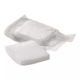LIGASANO hvid bandage 1x5x5 cm steril, 10 stk