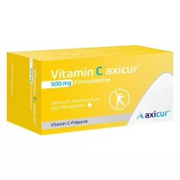 VITAMIN C AXICUR 500 mg filmovertrukne tabletter, 100 stk
