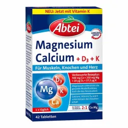Abbey Magnesium Calcium + D + K tabletter, 42 stk