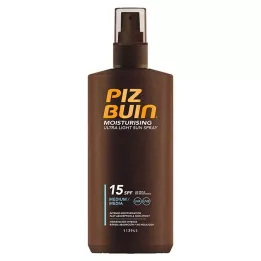 PIZ Buin Moisturizing Ultra Light Sun Spray LSF 15, 200 ml