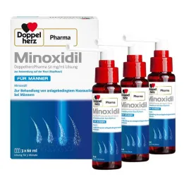 MINOXIDIL DoppelherzPharma 50 mg/ml opløsning til mænd, 3X60 ml