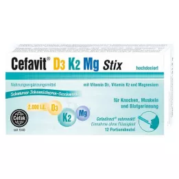 CEFAVIT D3 K2 Mg 2.000 I.E. Stix Granulat, 12 stk