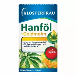 KLOSTERFRAU Hampeolie + guldvalmuefrøkapsler, 30 stk. Kapsler, 30 stk