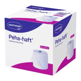 PEHA-HAFT Fikseringsbandage latexfri 8 cmx21 m, 1 stk