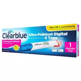 CLEARBLUE Graviditetstest Ultra tidlig test digital, 1 stk