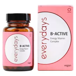 EVERDAYS B-Active Energy Vitamin Complex vegansk Kps, 60 stk