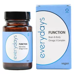 EVERDAYS Funktion Hjerne &amp; Body Omega-3 vegansk WKA, 60 stk