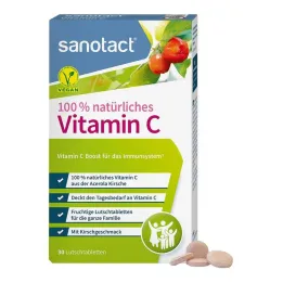 100% Naturlige vitamin C sanotact sugetabletter, 30 stk