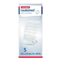 Leukomed® hudfølsom 10x25 cm, 5 stk