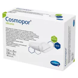 COSMOPOR silikone sårbandage 5x7,2 cm, 10 stk