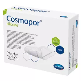 COSMOPOR silikone sårbandage 8x10 cm, 10 stk