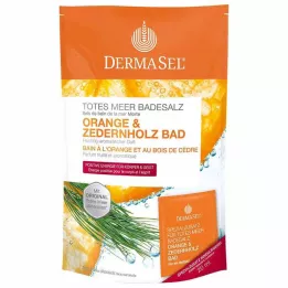 DERMASEL Dødehavsbadesalt appelsin & Cedertræ, 1 P
