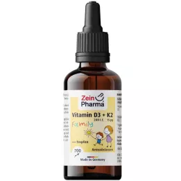 VITAMIN D3+K2 MK-7 alle trans Family orale dråber, 20 ml