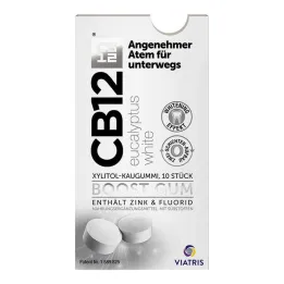 CB12 boost Eucalyptus hvidt tyggegummi, 10 stk