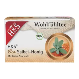 H&amp;S Økologisk salviehonningfilterposer, 20X2 g