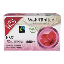 H&amp;S Økologiske hibiscus blomsterfilterposer, 20X1,75 g