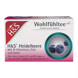 H&amp;S Blåbær med B-vitaminer zink og selen Fbtl., 20X2,5 g