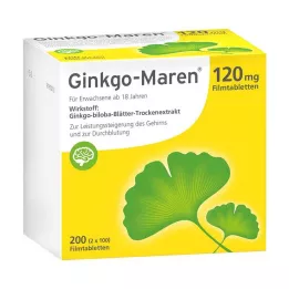 GINKGO-MAREN 120 mg filmovertrukne tabletter, 200 stk