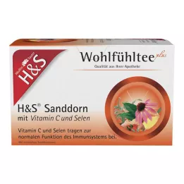 H&amp;S Havtorn med C-vitamin og selenfilterposer, 20X2,5 g