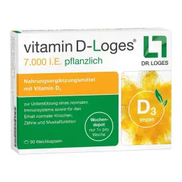 VITAMIN D-LOGES 7.000 IE ugentligt urtedepot, 90 stk