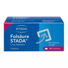 FOLSÄURE STADA 5 mg tabletter, 100 stk