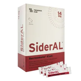 Sideral jern 14 mg Cola Sachets Granulat, 30 stk