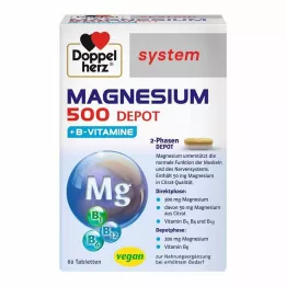 DOPPELHERZ Magnesium 500 Depot system tabletter, 60 stk