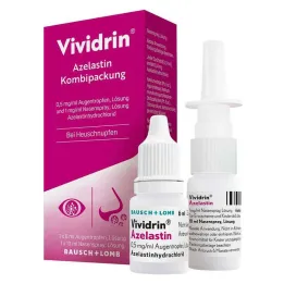 Vividrin® Azelastine kombinationspakke til høfeber &amp; allergier, 1 s