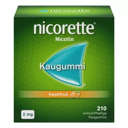 NICORETTE 2 mg frisk frugttyggegummi, 210 stk