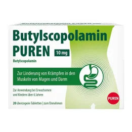 Butylscopolamin PUREN 10 mg tabletter, 20 stk