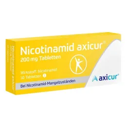Nicotinamide axicur® 200 mg tabletter, 10 stk