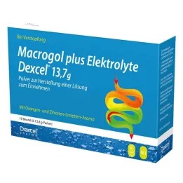 Macrogol plus elektrolytter Dexcel 13,7 g Ple, 10 stk