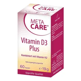 Meta Care Vitamin D3 Plus 10.000 IE + 80 µg K2 kapsler, 60 stk