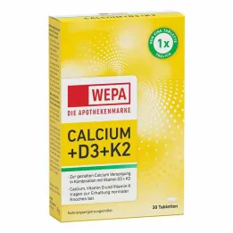 Wepa Calcium + D3 + K2 tabletter, 30 stk