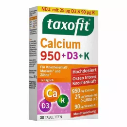 TAXOFIT Calcium 950+D3+K tabletter, 30 stk