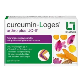 Curcumin-Loges arthro plus UC-II kapsler, 120 stk