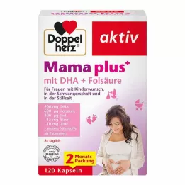 DOPPELHERZ Mama plus med DHA+folinsyrekapsler, 120 stk