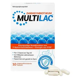Multilac Synbiotic gastro-resistente kapsler, 10 stk