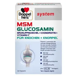 Doppelherz MSM Glucosamin system kapsler, 60 stk