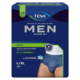 TENA® MEN ACTIVE FIT Plus Bukser blå L/XL til inkontinens, 10 stk