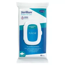 STERILLIUM Protect &amp; Plejeoverfladedesinfektionsservietter, 60 stk