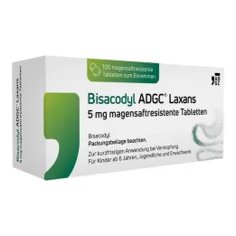 Bisacodyl ADGC® Laxans 5 mg mave-resistente tabletter, 100 stk