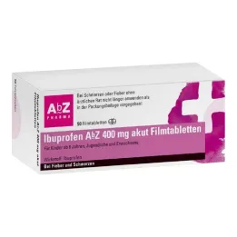 Ibuprofen AbZ 400 mg akutte filmovertrukne tabletter, 50 stk