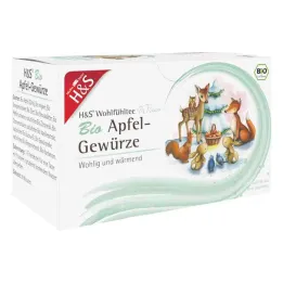 H&amp;S vinterte økologisk æblekrydderi filterpose (20x2,0 g)