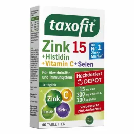 Taxofit Zink + Histidin + Selen Depottabletter, 40 stk